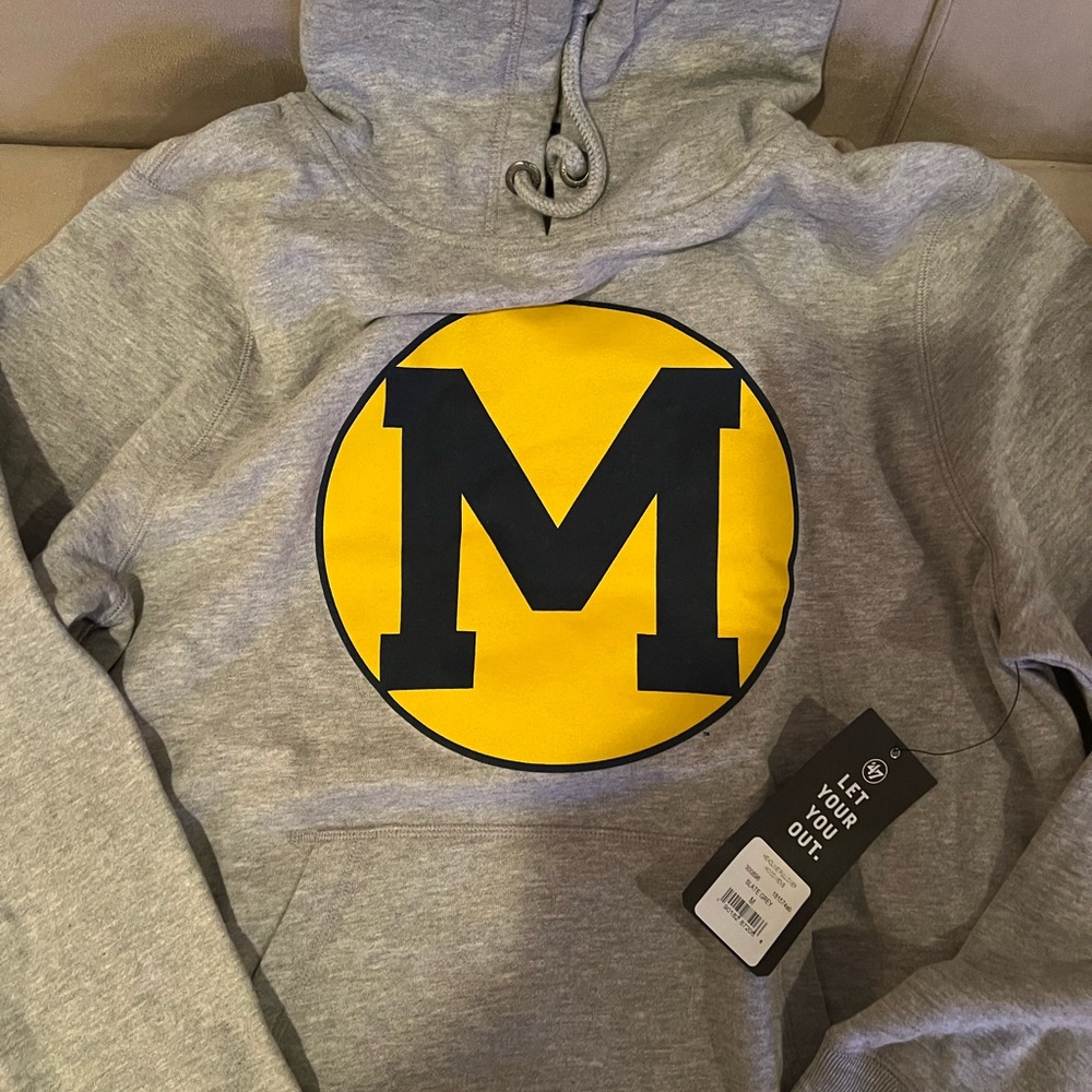 NWT-47 Brand- University of Michigan sweatshirt. Size Medium